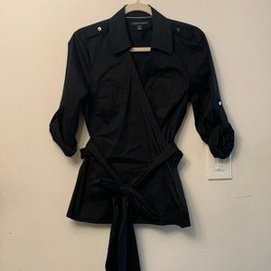 Banana Republic, size L, wrap blouse